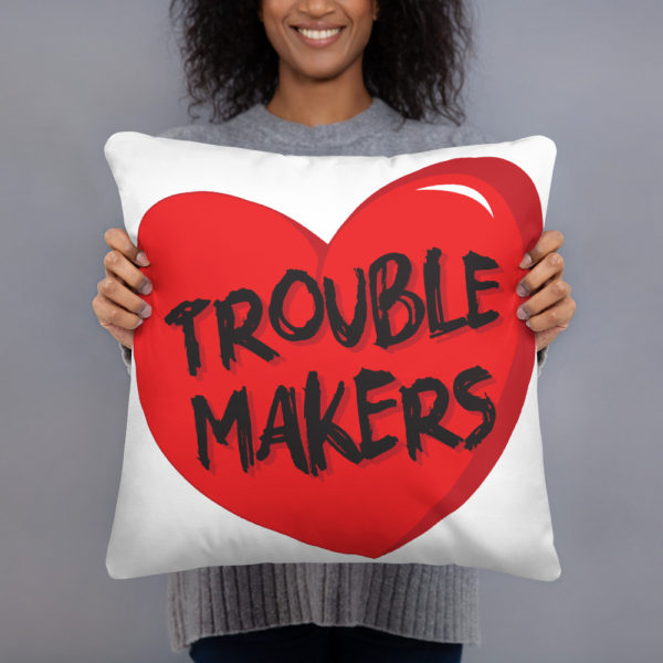 TroubleMakers Heart Pillow